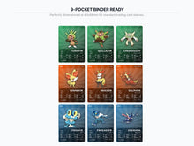 Pokémon Kalos Pokédex Placeholder 650-721 | Gen 6 Binder Organizer | Printable Pokémon Cards | Master Set Tracker | 300 DPI | ENGLISH