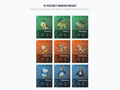 Pokémon Sinnoh Pokédex Placeholder 387-493 | Gen 4 Binder Organizer | Printable Pokémon Cards | Master Set Tracker | 300 DPI | ENGLISH